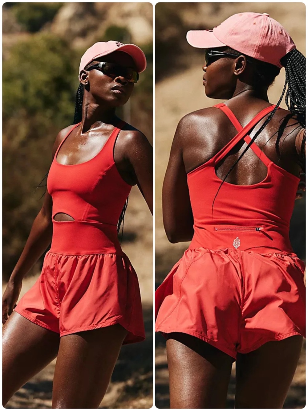 Free People Movement Righteous Runsie Red Size Medium